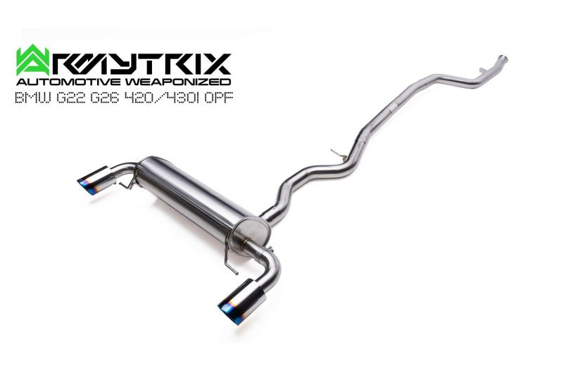 BMW G22 430 B48D OPF (2021-Present) valvetronic exhaust system - Armytrix Exhausts