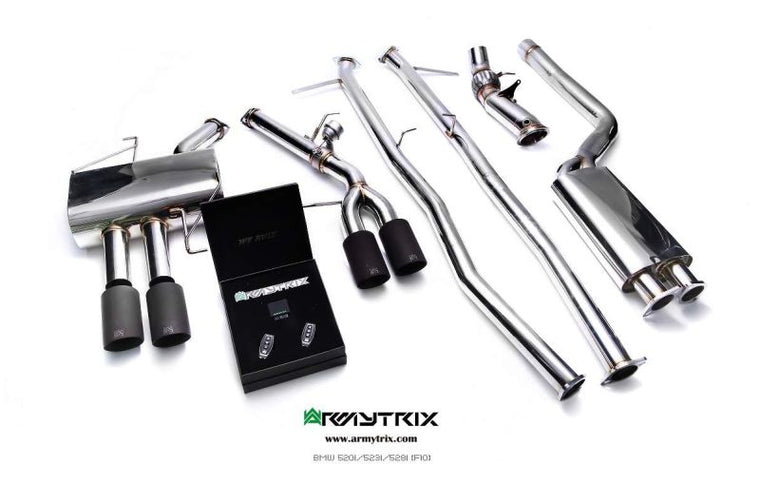 Système d'échappement Valved Armytrix pour BMW F10 520i/528i (2011-2016)