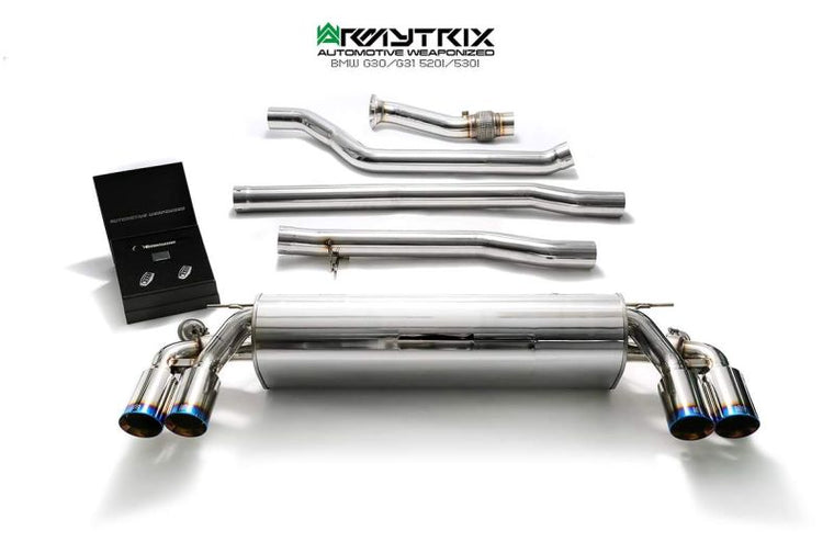 Système d'échappement Armytrix Valved pour BMW G30/G31 520/530 (2017-2024)
