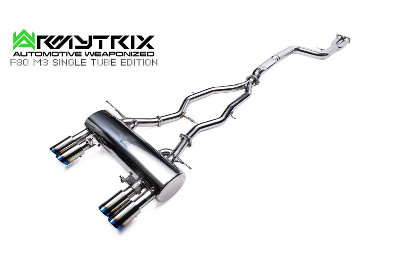 Système d'échappement Valvetronic Armytrix pour BMW F80 M3 (Intégration avec la commande Valvetronic d'origine) (2014-2019)