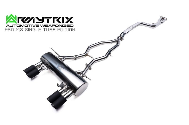 Système d'échappement Valvetronic Armytrix pour BMW F80 M3 (Intégration avec la commande Valvetronic d'origine) (2014-2019)