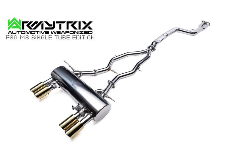 Système d'échappement Valvetronic Armytrix pour BMW F80 M3 (Intégration avec la commande Valvetronic d'origine) (2014-2019)