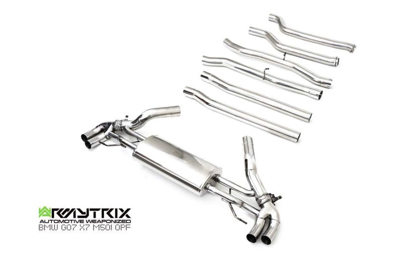 BMW G07 X7 M50i OPF (2021-Present) valvetronic exhaust system - Armytrix Exhausts