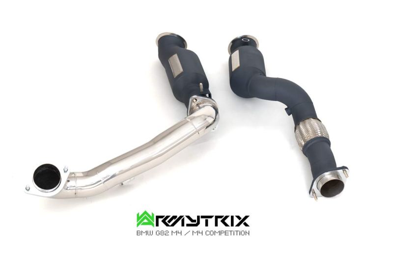 Collecteurs d'échappement Armytrix OPF-Delete + Tube intermédiaire fusionné à gros diamètre + Tube intermédiaire 2 + Silencieux Valvetronic + Quatre embouts d'échappement en carbone
