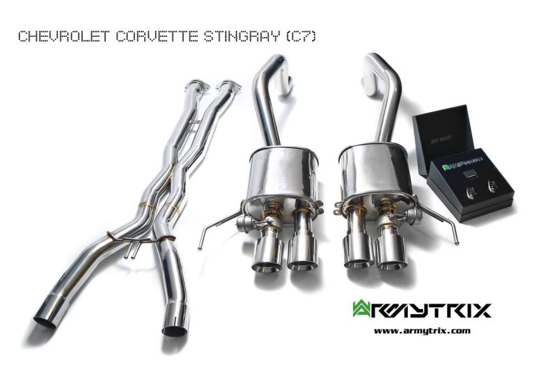 Boîtier de suppression de vanne AFM OEM Armytrix (2 unités) pour Chevrolet Corvette C7 Stingray/Grand Sport (2014-2019)