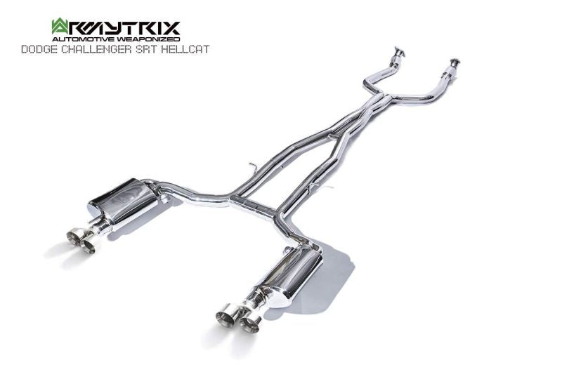 Tube d'échappement avant Armytrix sans catalyseur pour Dodge Challenger SRT Hellcat (2018-présent)