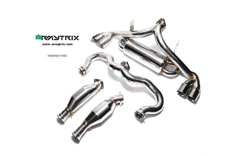 Tuyau d'échappement haute performance Armytrix sans catalyseur pour Ferrari F355 (1994-1999)