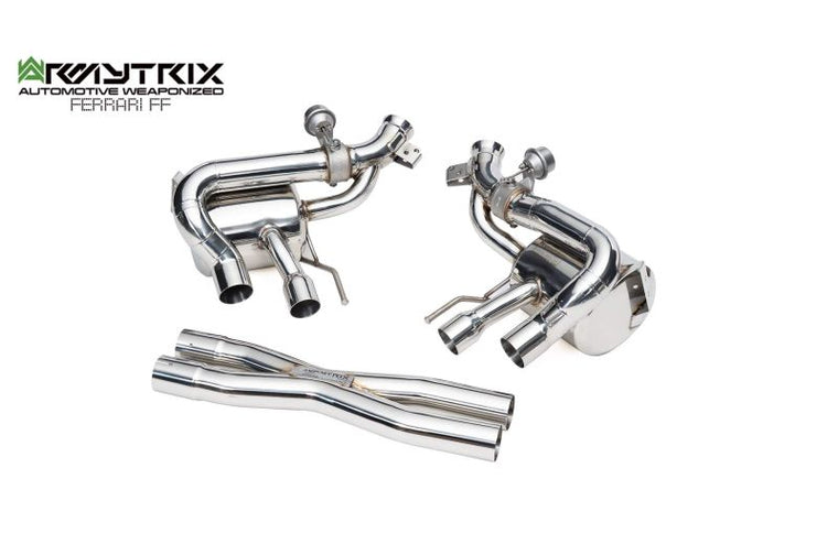 Tuyau d'échappement haute performance Armytrix en acier inoxydable avec revêtement céramique et simulateur de catalyseur pour Ferrari F12 (2012-2017)