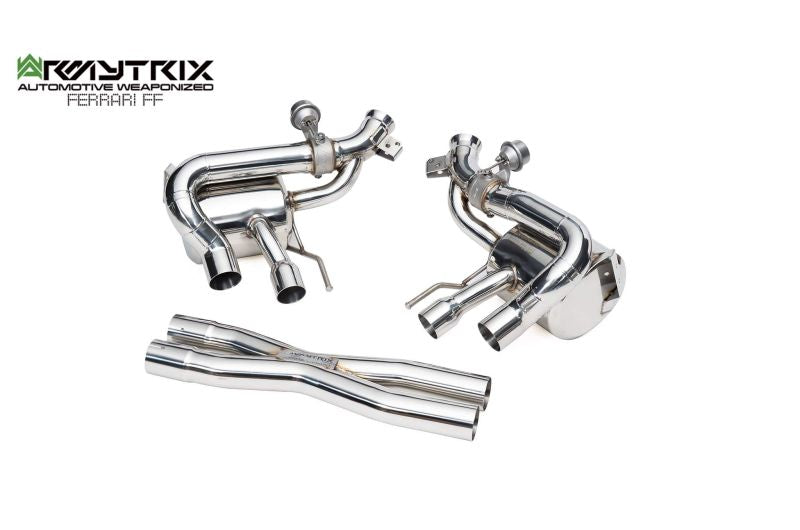 Tuyau d'échappement haute performance Armytrix en acier inoxydable avec revêtement céramique et simulateur de catalyseur pour Ferrari F12 (2012-2017)