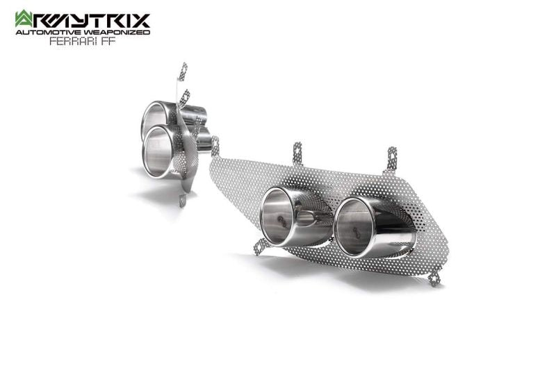 Tuyau d'échappement haute performance Armytrix en acier inoxydable avec revêtement céramique et simulateur de catalyseur pour Ferrari F12 (2012-2017)