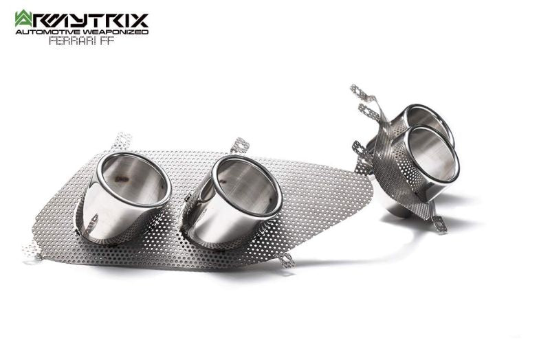 Tuyau d'échappement haute performance Armytrix en acier inoxydable avec revêtement céramique et simulateur de catalyseur pour Ferrari F12 (2012-2017)