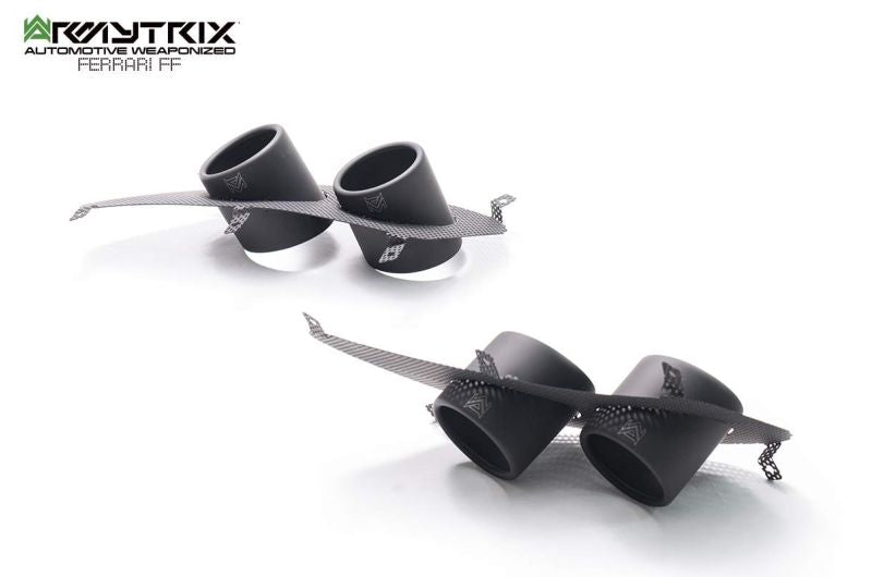 Tuyau d'échappement haute performance Armytrix en acier inoxydable avec revêtement céramique et simulateur de catalyseur pour Ferrari F12 (2012-2017)