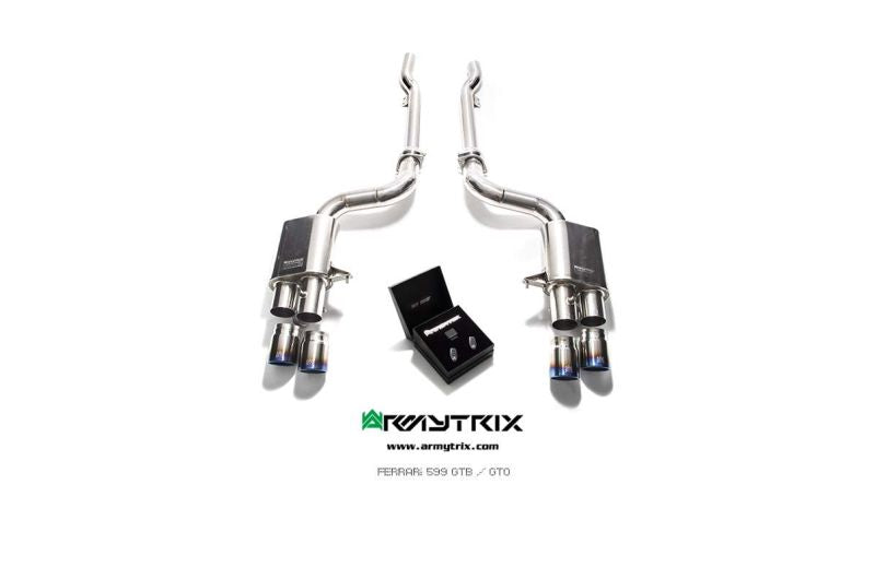 Tuyau d'échappement haute performance Armytrix en acier inoxydable avec revêtement céramique et simulateur de catalyseur pour Ferrari F12 (2012-2017)