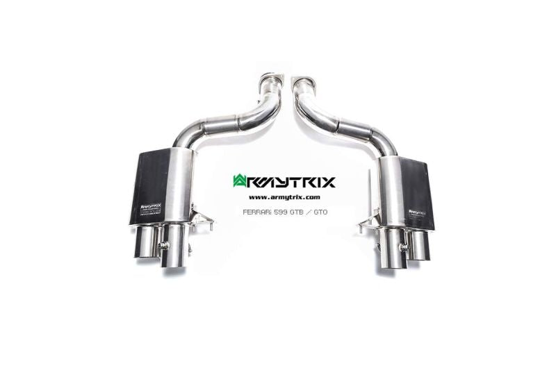 Tuyau d'échappement haute performance Armytrix en acier inoxydable avec revêtement céramique et simulateur de catalyseur pour Ferrari F12 (2012-2017)