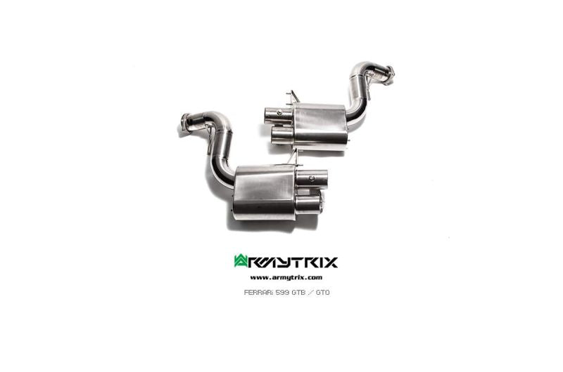 Tuyau d'échappement haute performance Armytrix en acier inoxydable avec revêtement céramique et simulateur de catalyseur pour Ferrari F12 (2012-2017)