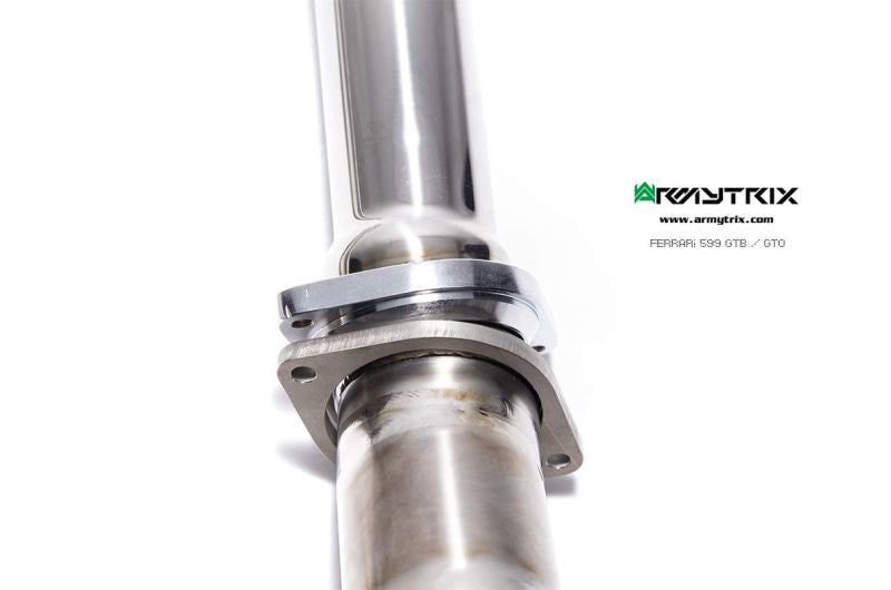 Tuyau d'échappement haute performance Armytrix en acier inoxydable avec revêtement céramique et simulateur de catalyseur pour Ferrari F12 (2012-2017)
