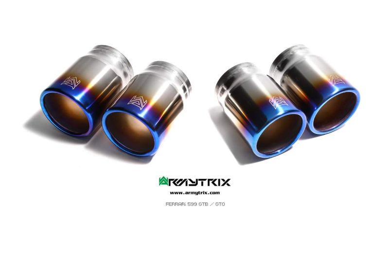 Tuyau d'échappement haute performance Armytrix en acier inoxydable avec revêtement céramique et simulateur de catalyseur pour Ferrari F12 (2012-2017)