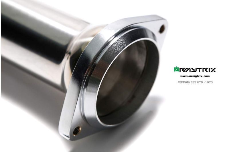 Tuyau d'échappement haute performance Armytrix en acier inoxydable avec revêtement céramique et simulateur de catalyseur pour Ferrari F12 (2012-2017)