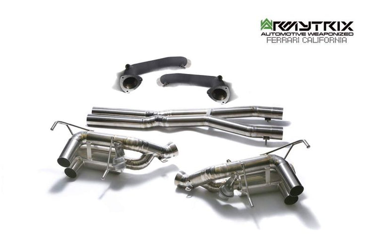 Tuyau d'échappement haute performance Armytrix en acier inoxydable avec revêtement céramique et simulateur de catalyseur pour Ferrari F12 (2012-2017)