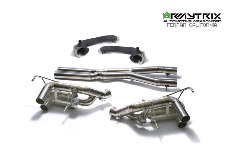 Tuyau d'échappement haute performance Armytrix en acier inoxydable avec revêtement céramique et simulateur de catalyseur pour Ferrari F12 (2012-2017)