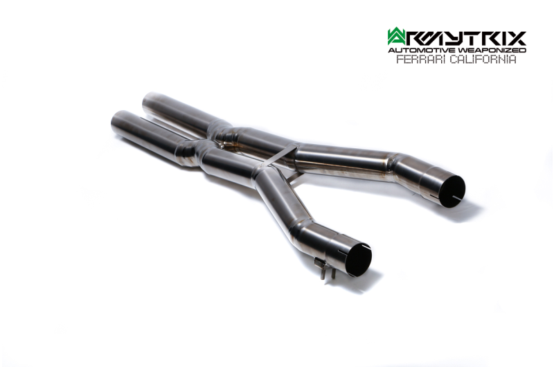 Tuyau d'échappement haute performance Armytrix en acier inoxydable avec revêtement céramique et simulateur de catalyseur pour Ferrari F12 (2012-2017)