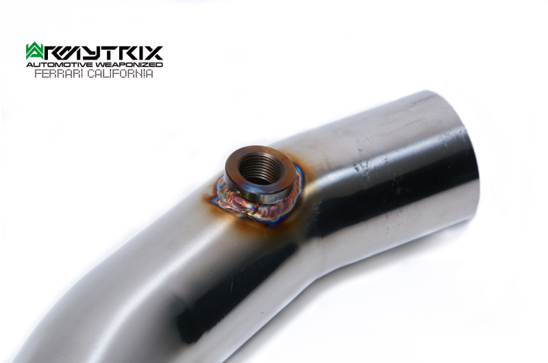 Tuyau d'échappement haute performance Armytrix en acier inoxydable avec revêtement céramique et simulateur de catalyseur pour Ferrari F12 (2012-2017)
