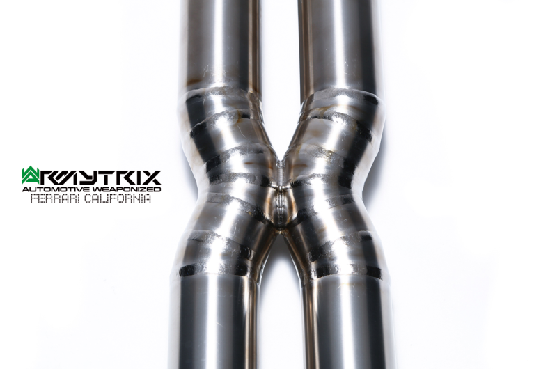 Tuyau d'échappement haute performance Armytrix en acier inoxydable avec revêtement céramique et simulateur de catalyseur pour Ferrari F12 (2012-2017)