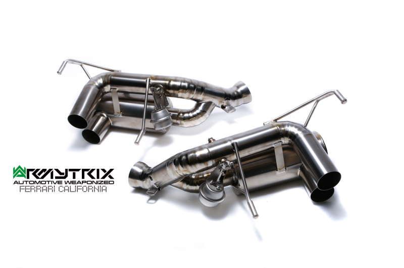 Tuyau d'échappement haute performance Armytrix en acier inoxydable avec revêtement céramique et simulateur de catalyseur pour Ferrari F12 (2012-2017)