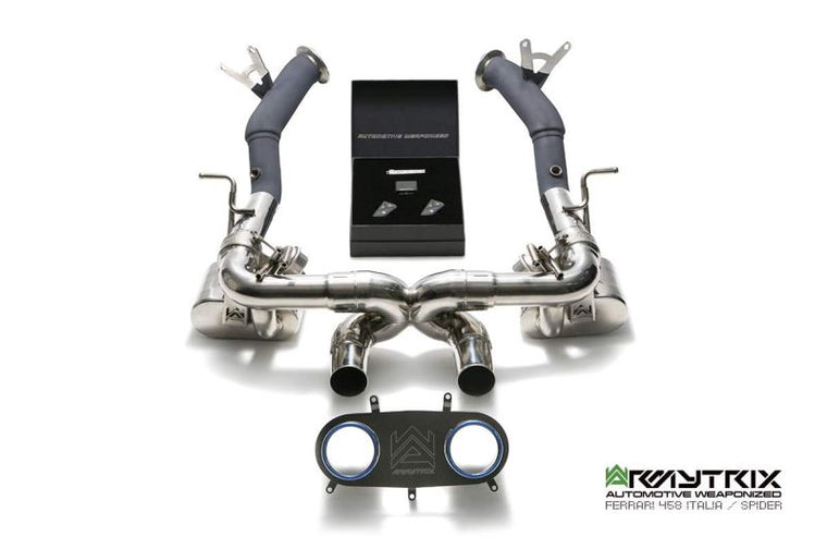 Tube catalytique haute performance Armytrix, version sport, revêtement céramique, avec convertisseur catalytique 200 cpsi pour Ferrari F458 (2010-2015)