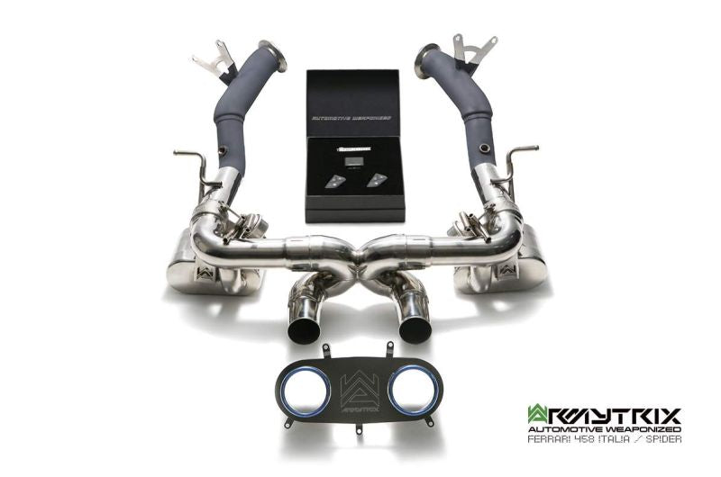 Ferrari F458 (2010-2015) valvetronic exhaust system - Armytrix Exhausts