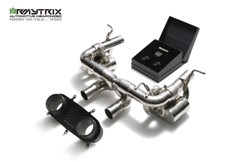 Ferrari F458 (2010-2015) valvetronic exhaust system - Armytrix Exhausts