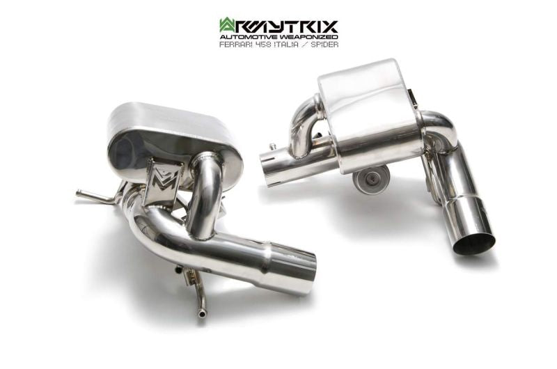 Ferrari F458 (2010-2015) valvetronic exhaust system - Armytrix Exhausts