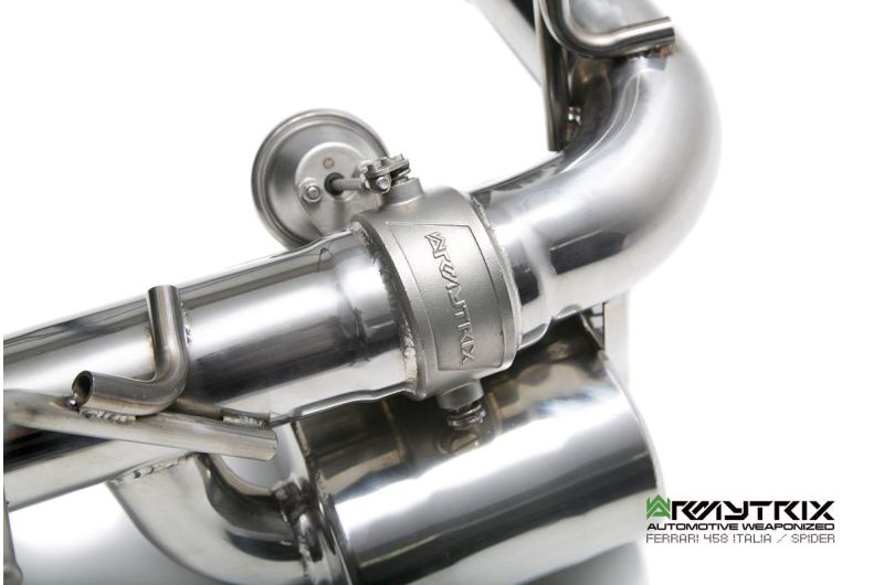 Ferrari F458 (2010-2015) valvetronic exhaust system - Armytrix Exhausts