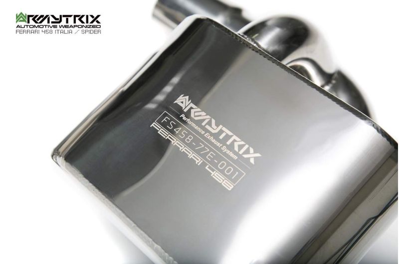 Ferrari F458 (2010-2015) valvetronic exhaust system - Armytrix Exhausts