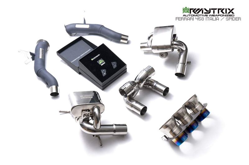 Ferrari F458 (2010-2015) valvetronic exhaust system - Armytrix Exhausts