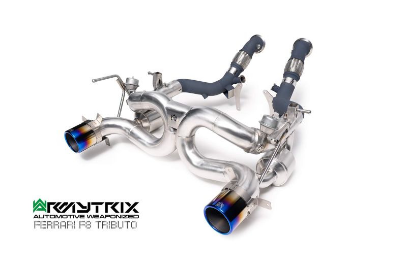 Ferrari F8 Tributo (2019-Present) valvetronic exhaust system - Armytrix Exhausts