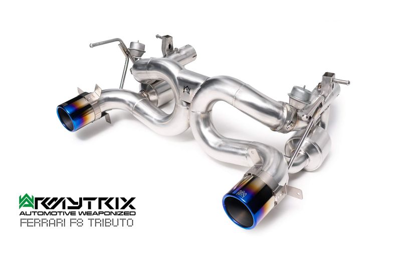 Ferrari F8 Tributo (2019-Present) valvetronic exhaust system - Armytrix Exhausts