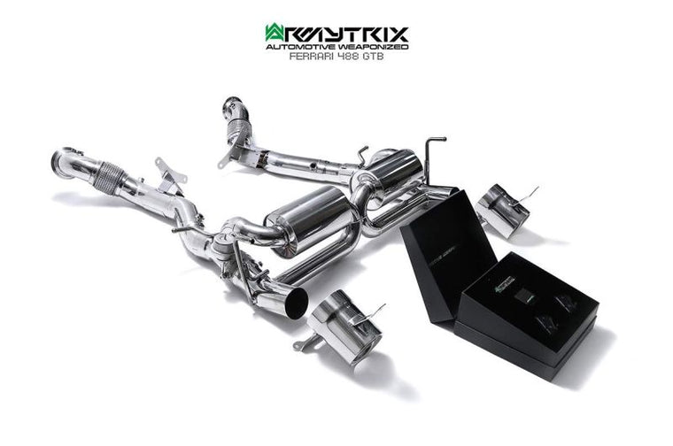 Tuyau de descente haute performance à revêtement céramique Armytrix, sans catalyseur, pour Ferrari 488 GTB / Spider (2015-2020)