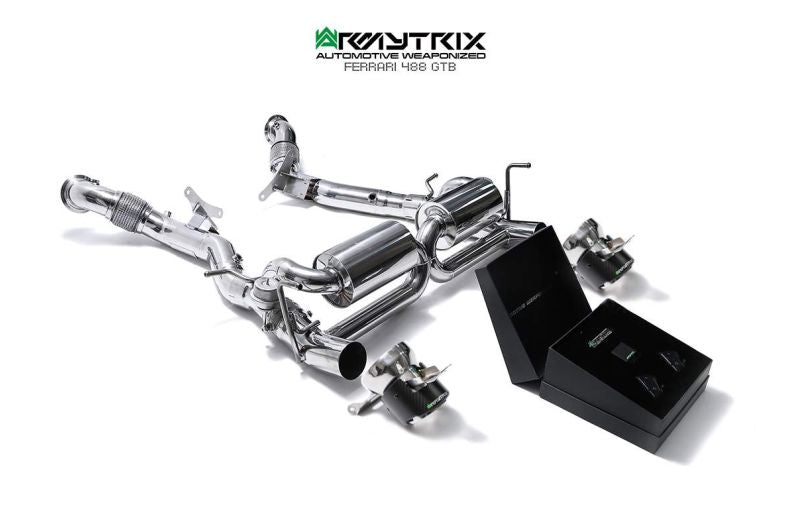 Ferrari 488 GTB / Spider (2015-2020) valvetronic exhaust system - Armytrix Exhausts