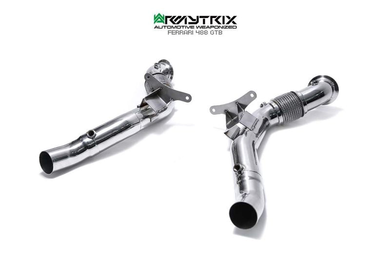 Tuyau de descente haute performance à revêtement céramique Armytrix, sans catalyseur, pour Ferrari 488 GTB / Spider (2015-2020)