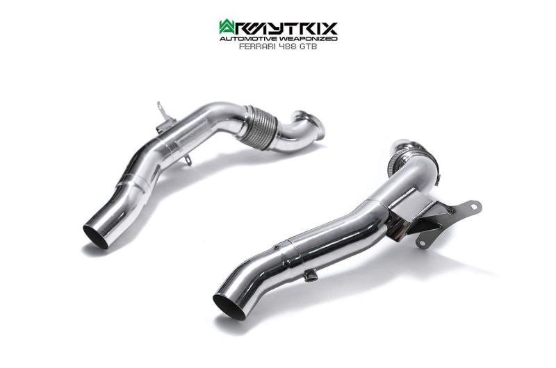 Tuyau de descente haute performance à revêtement céramique Armytrix, sans catalyseur, pour Ferrari 488 GTB / Spider (2015-2020)