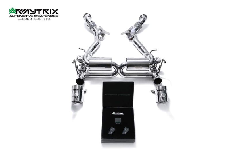 Tuyau de descente haute performance à revêtement céramique Armytrix, sans catalyseur, pour Ferrari 488 GTB / Spider (2015-2020)
