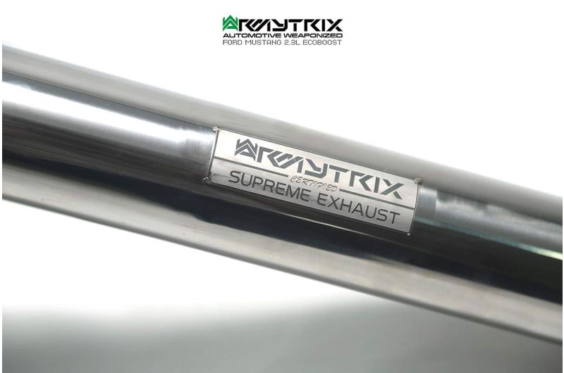 Tuyau d'échappement haute performance Armytrix en acier inoxydable avec revêtement céramique et simulateur de catalyseur pour Ferrari F12 (2012-2017)
