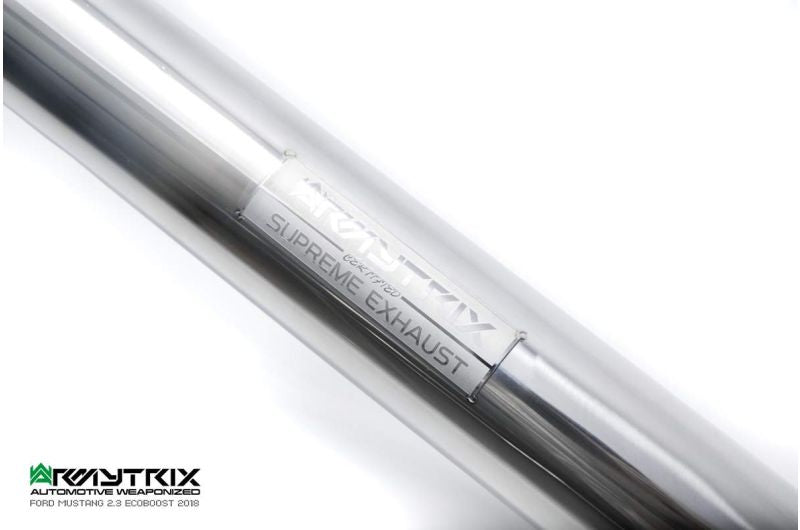 Tuyau d'échappement haute performance Armytrix en acier inoxydable avec revêtement céramique et simulateur de catalyseur pour Ferrari F12 (2012-2017)