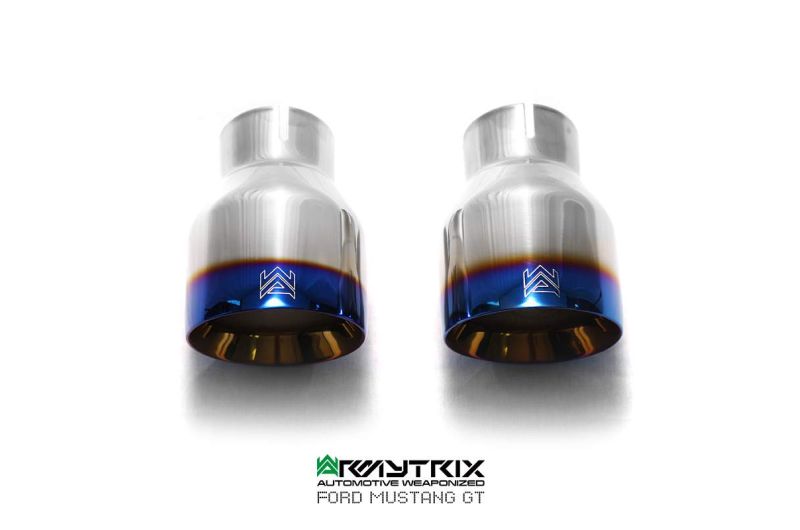 Tuyau d'échappement haute performance Armytrix à revêtement céramique avec simulateur de catalyseur et tuyau de liaison (remplace un côté du convertisseur catalytique) pour Ford Mustang GT Coupé 5.0 V8 MK6 (2015-2017)