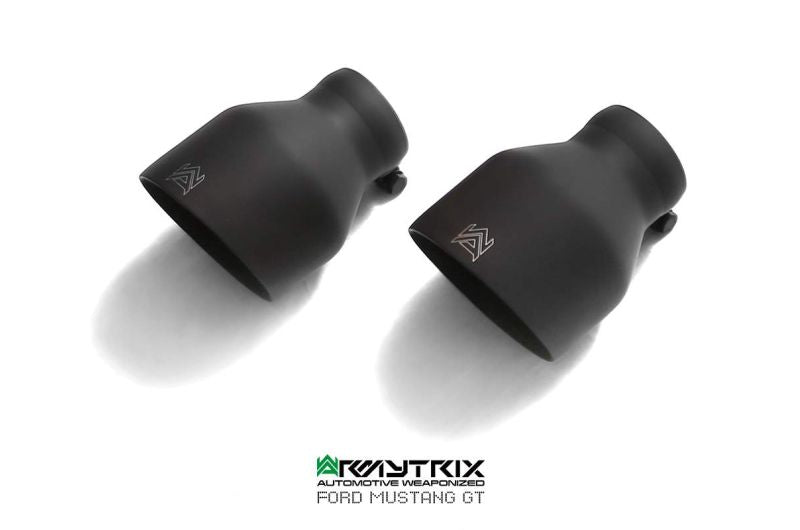 Tuyau d'échappement haute performance Armytrix à revêtement céramique avec simulateur de catalyseur et tuyau de liaison (remplace un côté du convertisseur catalytique) pour Ford Mustang GT Coupé 5.0 V8 MK6 (2015-2017)