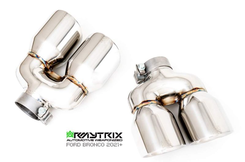 Tuyau d'échappement haute performance Armytrix sans catalyseur avec simulateur de catalyseur (compatible uniquement avec l'échappement Cat-back ARMYTRIX) pour Focus RS (MKIII) 2.3L Turbo (2016-2018)