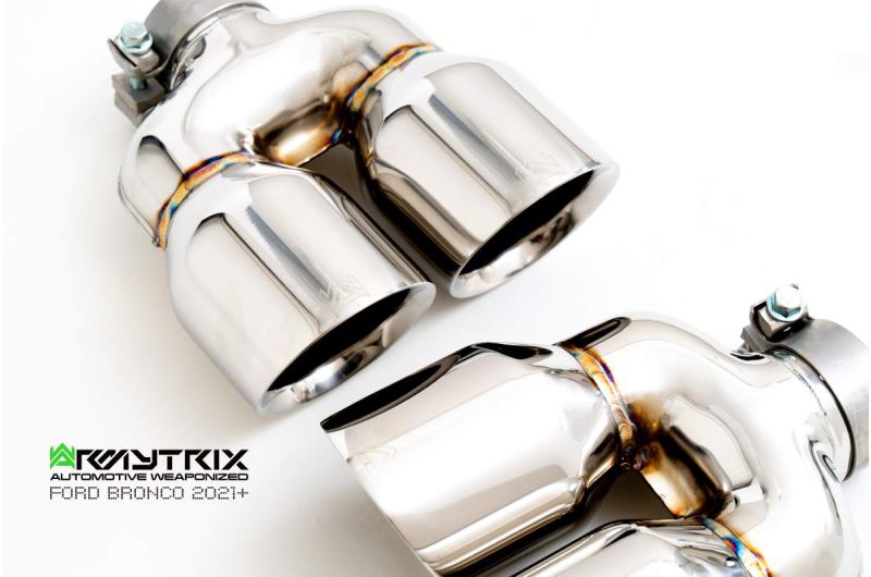 Tuyau d'échappement haute performance Armytrix sans catalyseur avec simulateur de catalyseur (compatible uniquement avec l'échappement Cat-back ARMYTRIX) pour Focus RS (MKIII) 2.3L Turbo (2016-2018)