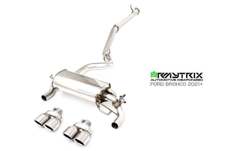 Tuyau d'échappement haute performance Armytrix sans catalyseur avec simulateur de catalyseur (compatible uniquement avec l'échappement Cat-back ARMYTRIX) pour Focus RS (MKIII) 2.3L Turbo (2016-2018)
