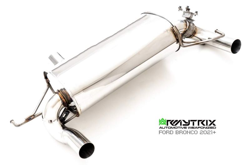 Tuyau d'échappement haute performance Armytrix sans catalyseur avec simulateur de catalyseur (compatible uniquement avec l'échappement Cat-back ARMYTRIX) pour Focus RS (MKIII) 2.3L Turbo (2016-2018)